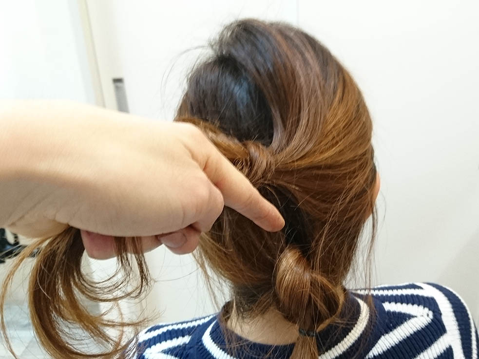 片結びでおしゃ見え☆ノットヘアー4