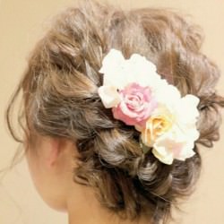 春らしいゆるふわアップスタイル♪ ヘアアレンジ ロングヘア