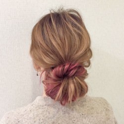 簡単外国人風☆大人シニヨン ヘアアレンジ ロングヘア