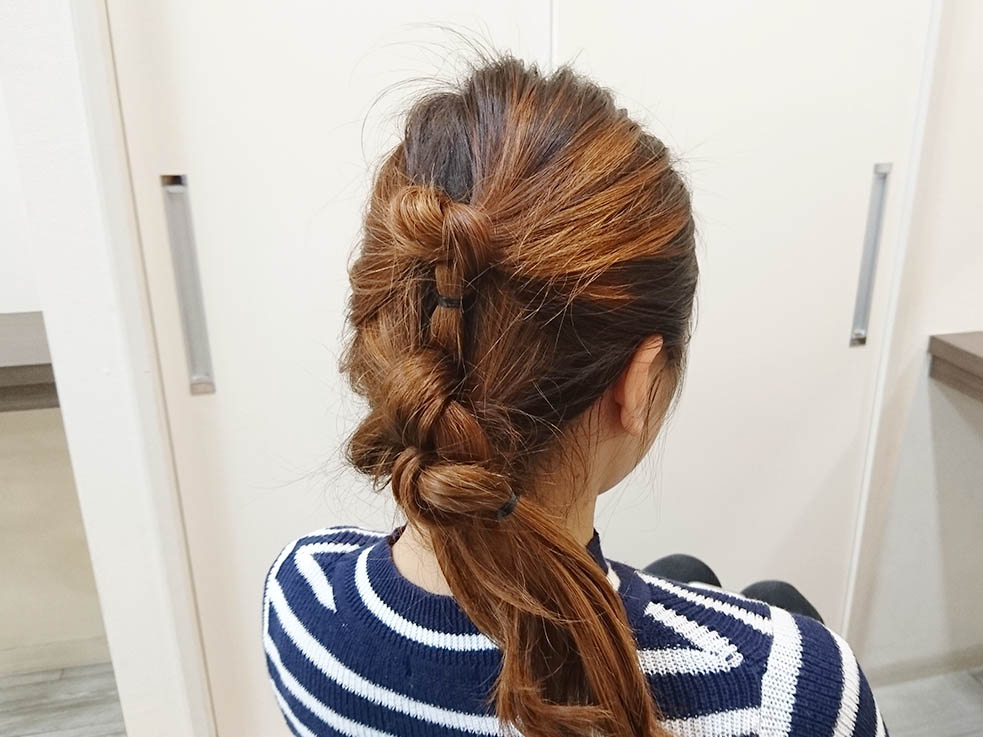 片結びでおしゃ見え☆ノットヘアーTOP