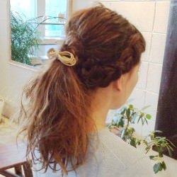 編み込みをミックスしたガーリーなポニーテールアレンジ☆ ヘアアレンジ ロングヘア