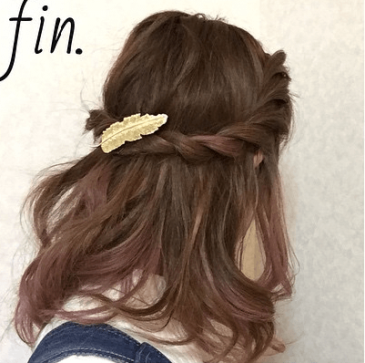 ねじって巻くだけ 簡単で可愛いミディアムアレンジヘア ヘアレシピ 頭美人