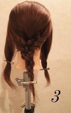 お花のヘアアクセがピッタリ♡編み下ろしアレンジ３