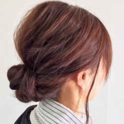 【くるりんぱだけ】大人ギブソンタック☆　ヘアアレンジ　ロングヘア