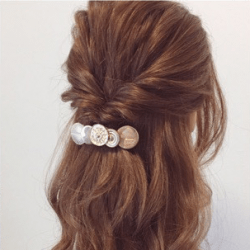 くるりんぱで簡単大人ハーフアップ☆ ヘアアレンジ ミディアムヘア