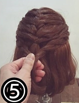 ボブヘアでも凝って見えるアレンジに☆デートにピッタリのハーフアップアレンジ5