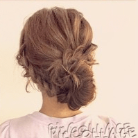 輪っかに三つ編みをくるくる巻き付けて作る簡単お団子アレンジ♪　ヘアアレンジ　ロングヘア