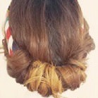 バンダナ映え!ギブソンタックアレンジ ヘアアレンジ ミディアムヘア