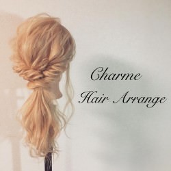 明るい髪色に似合う!透け感まとめ髪☆ ヘアアレンジ ミディアムヘア