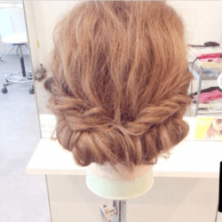 ふんわりかわいい♡ギブソンタック ヘアアレンジ ミディアムヘア