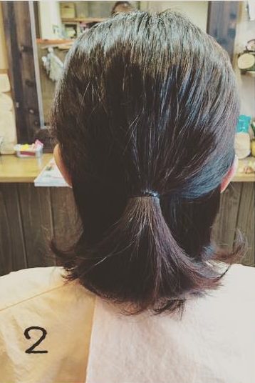 ボブさん必見のバレッタアレンジ ヘアレシピ 頭美人