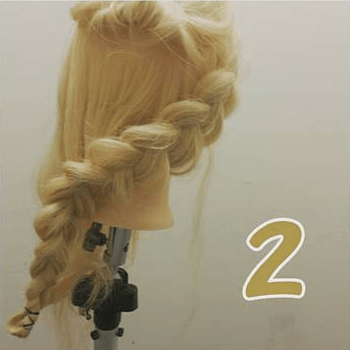 ロープ編みとくるりんぱの簡単アップヘア☆お呼ばれにはコレで決まり！2