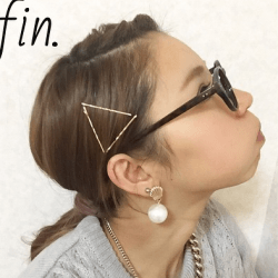 金ピンとベレー帽で作るオシャレポニー♪ ヘアアレンジ ミディアムヘア