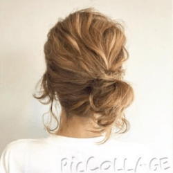 ほぐして巻き付けるだけの簡単ゆるふわサイドお団子　ヘアアレンジ　ロングヘア