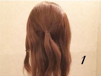 ロングヘアからボブヘアに！三つ編みくるくるアレンジ☆1