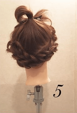 インスタ映え間違いなしのフラワーヘアアレンジ♪5