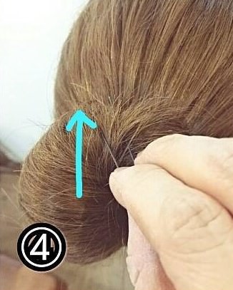 定番お団子ヘアアレンジ4