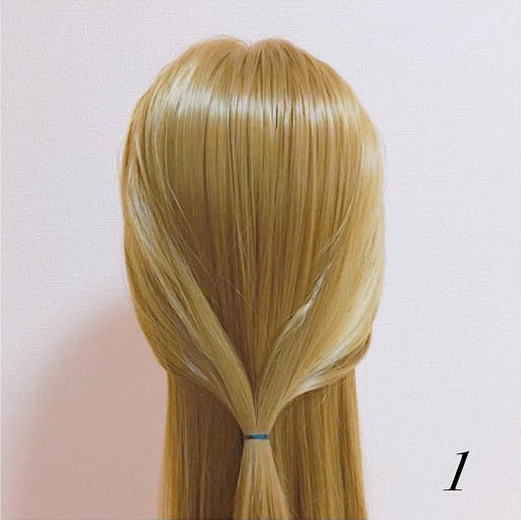 逆りんぱとくるりんぱのミックスアレンジ ヘアレシピ 頭美人 逆りんぱとくるりんぱのミックスアレンジ ヘアレシピ 頭美人