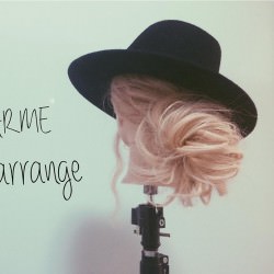 ハットにピッタリなお手軽アレンジ♪　ヘアアレンジ　ミディアムヘア