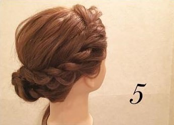 ロングヘアからボブヘアに！三つ編みくるくるアレンジ☆5