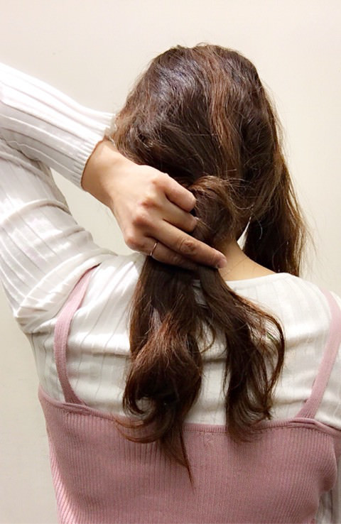 可愛くまとまる!三つ編みダウンアレンジ2