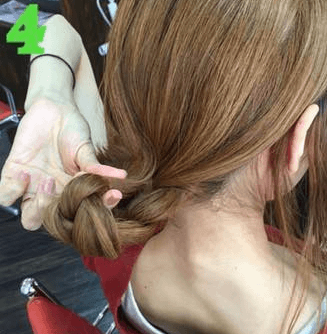 ヘアアレ初心者さんでも出来る！帽子に合うお団子♪4