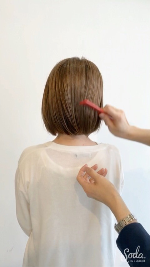 プロダクトワックス＆セラムで出来る流行のセミウェットヘアの作り方♪7