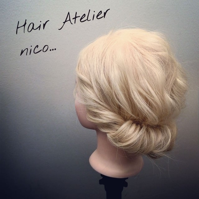 くるりんぱ×まきまきのナチュラルヘア ヘアアレンジ ミディアムヘア