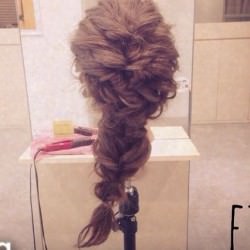 くるりんぱ×ねじねじ 大人かわいい編み下ろしヘア♪ ヘアアレンジ ロングヘア