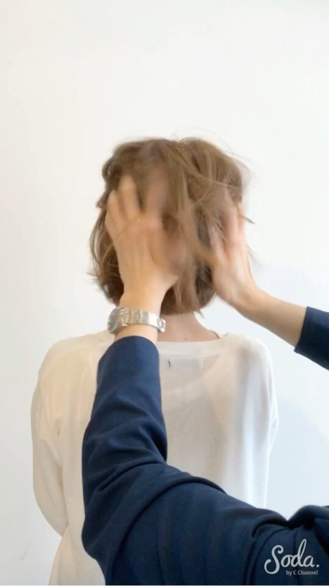 プロダクトワックス＆セラムで出来る流行のセミウェットヘアの作り方♪6