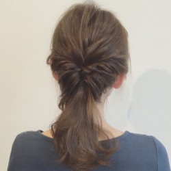 王道のモテスタイル♪愛されふんわりローポニー ヘアアレンジ ミディアムヘア