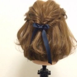 ショートでもできちゃうダブルくるりんぱアレンジ☆　ヘアアレンジ　ショートヘア