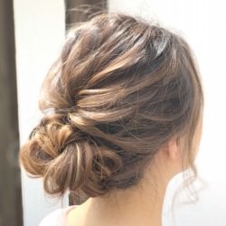 色っぽざっくりシニヨン☆ ヘアアレンジ ロングヘア