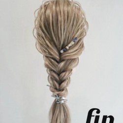 結ぶだけで簡単フィッシュボーン風ヘア♪ ヘアアレンジ ロングヘア