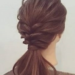 きっちりおしゃれ☆ダウンポニー ヘアアレンジ ミディアムヘア