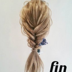 フィッシュボーン風アレンジ☆ ヘアアレンジ ロングヘア