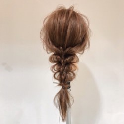 おしゃれ度爆発!進化形編みおろし風スタイル♪ ヘアアレンジ ロングヘア