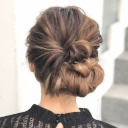 ボリューミーさんも◎くるりんぱdeエレガントなまとめ髪☆ ヘアアレンジ ロングヘア