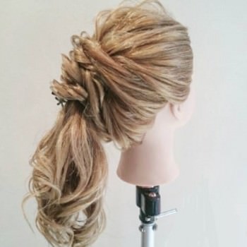 ロープ編み&ポニーテールプロセス☆ ヘアアレンジ ミディアムヘア