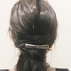 編み込み風！おしゃれ度アップのローポニテ　ヘアアレンジ　ロングヘア