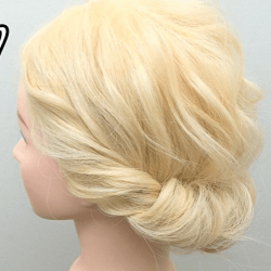 浴衣やお呼ばれスタイルにピッタリ♪定番シニヨンアレンジ ヘアアレンジ ミディアムヘア