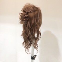 くるりんぱ×くるりんぱで作る華やかなハーフアップ♡　ヘアアレンジ　ロングヘア