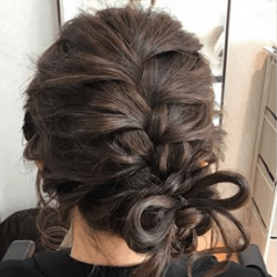 特別な日に!編み込みリボンアレンジ☆ ヘアアレンジ ロングヘア