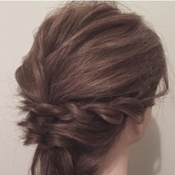 ロープ編み&三つ編みで出来るデート向けアレンジ☆　ヘアアレンジ　ミディアムヘア