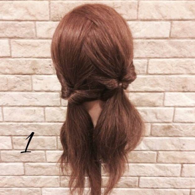 ゆるかわ♡ヘアバンドアレンジ1