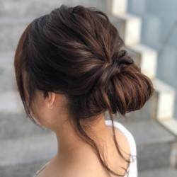 シンプルisベスト。レディに仕上がる大人シニヨン♡ ヘアアレンジ ロングヘア