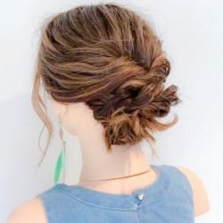 ボブでもできちゃう!時短アップアレンジ♪ ヘアアレンジ ミディアムヘア