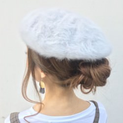 ベレー帽×お団子のオンナ度急上昇アレンジ♡ ヘアアレンジ ロングヘア