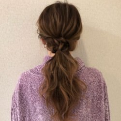 【ヘアピンだけ】ポニーテールに魔法を。ゴムなしで簡単大人アレンジ☆　ヘアアレンジ　ロングヘア