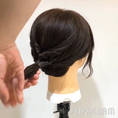 伸ばしかけショートヘアさん向け☆イメージが一気に変わるローポニーテール5